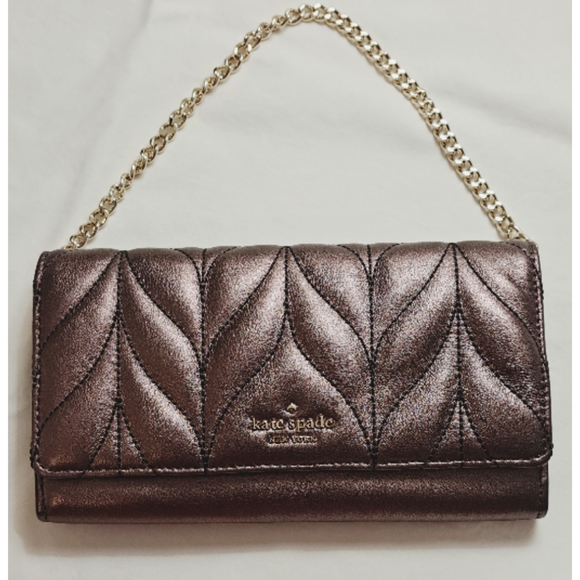 KATE SPADE WALLET IN CHAIN QUILTED LARGE - Picture 6 of 8